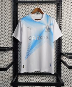 2023/2024 Olympique de Marseille Fourth Away 30th Anniversary Edition White Football Jersey