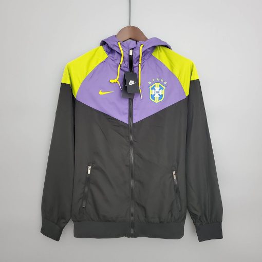 Brazil National Team Windbreaker Purple-Black