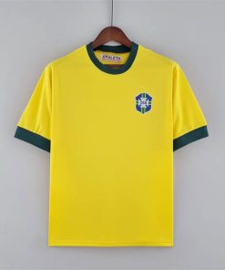 1970 Retro Brazil Home Soccer Jersey