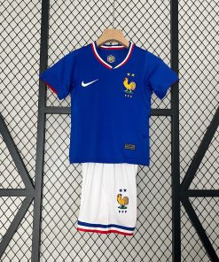 2024 France Home Football Shirt Thai Quality Kids Size