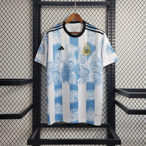 2022 Argentina Home Champion Commemorative Edition Jersey