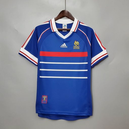 1998 Retro France Home Football Shirt