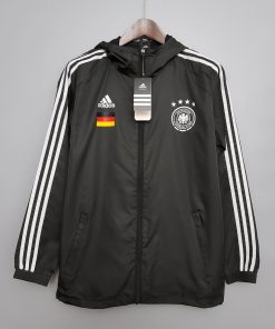 2021 Windbreaker Soccer Jersey Germany Black