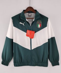 2022 Italy Windbreaker White-Green