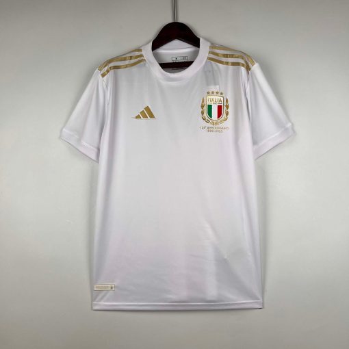 2023 Italy 125th Anniversary White Soccer Shirt