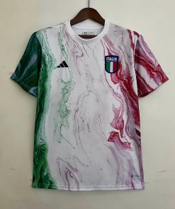 2023 Italy Training Suit White Soccer Shirt