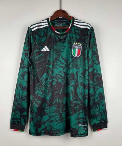 2023 Long Sleeve Italian Special Edition Green Football Shirt