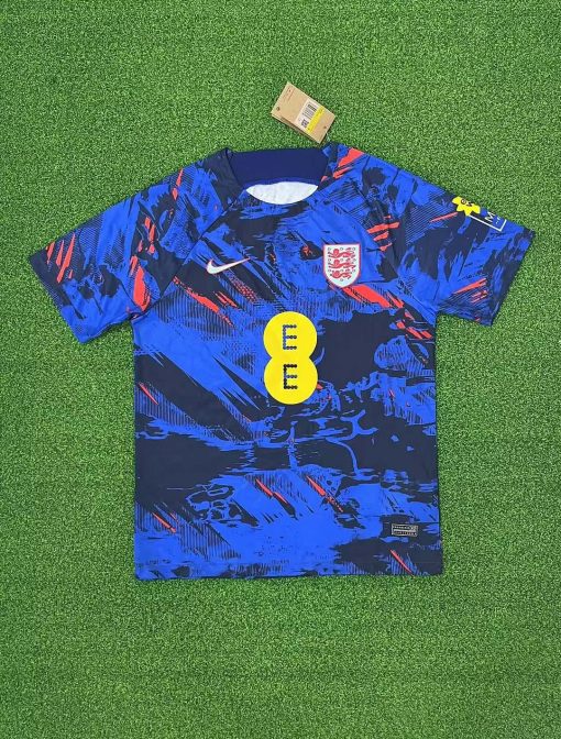 2023 England National Team Training Wear Blue Football Shirt  Thai Quality