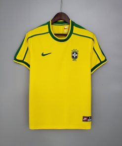 1998 Retro Brazil Soccer Jersey Home