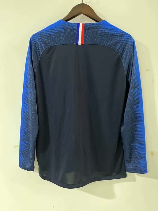 2018 Retro Long Sleeve France Home Football Shirt Thai Quality