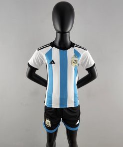 2022 FIFA World Cup Argentina National Team Home Jersey Kids Size