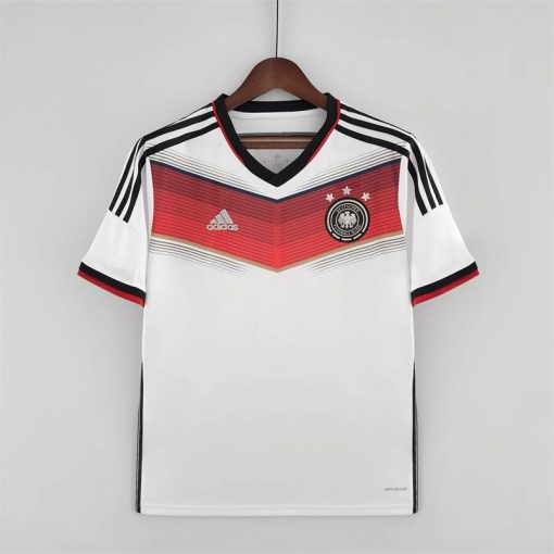 2014 Retro Germany Home Soccer Jersey