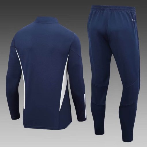 2023 Italy Half-Pull Training Suit Royal Blue Soccer Shirt Set