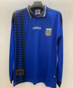 1994 Retro Long Sleeve Argentina National Team Away Football Shirt Thai Quality