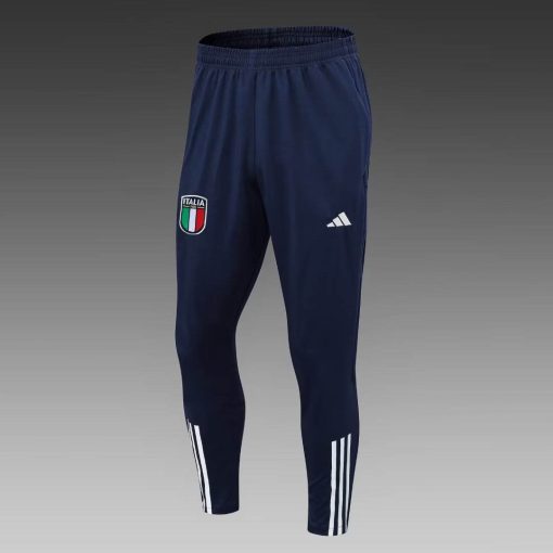 2023 Italy Half-Pull Training Suit Royal Blue Soccer Shirt Set