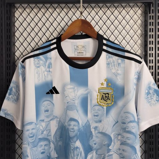 2022 Argentina Home Champion Commemorative Edition Jersey