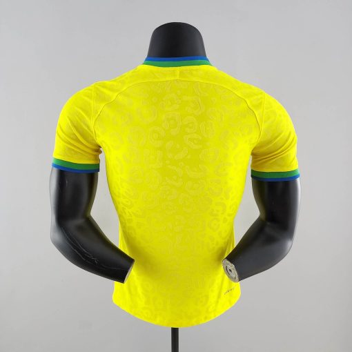 2022 FIFA World Cup Player Version Brazil Home Soccer Jersey