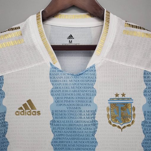 2021 Argentina Soccer Jersey Concept Maradona Special Emblem