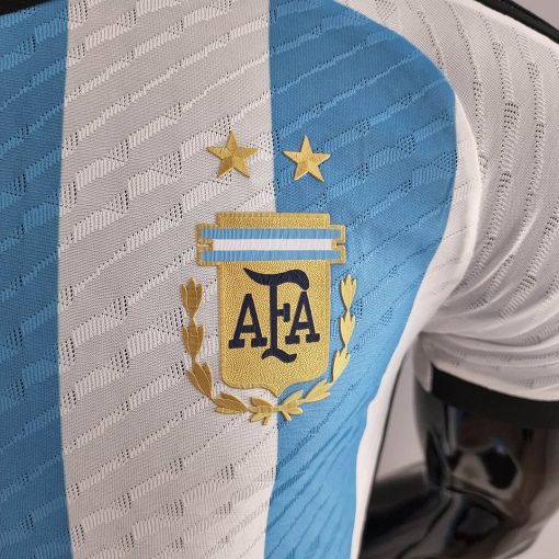 2022 FIFA World Cup Player Version Argentina National Team Home Jersey