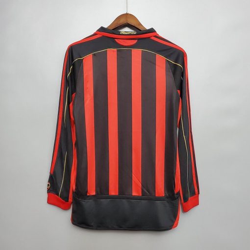 2006/2007 Retro Long Sleeve AC Milan Home Football Shirt  Thai Quality