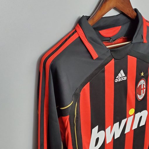 2006/2007 Retro Long Sleeve AC Milan Home Football Shirt  Thai Quality