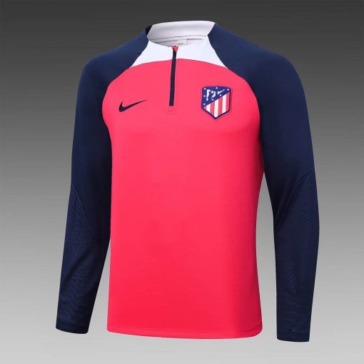 2023/2024 Atletico Madrid Half-Pull Training Suit Red  Thai Quality Set