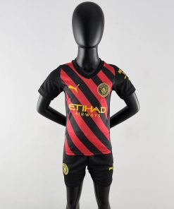 2022/2023 Manchester City Away Football Shirt  Thai Quality Kids Size