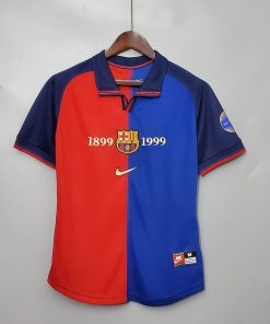 1999/2000 Retro Barcelona Home 100th Anniversary Version Football Shirt  Thai Quality