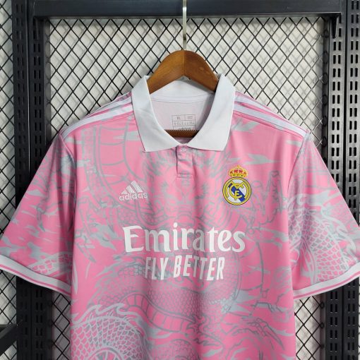 2023/2024 Real Madrid Chinese Dragon Pink Football Shirt