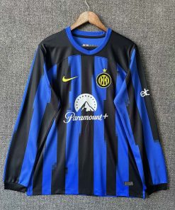 2023/2024 Long Sleeve Inter Milan Home Football Jersey Quality Thai