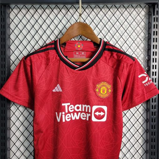 2023/2024 Manchester United Home Football Shirt Thai Quality Kids Size