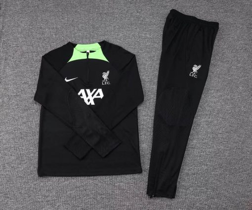 2023/2024 Liverpool Half-Pull Training Suit Black Jersey Thai Quality Set