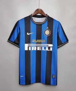 2009/2010 Retro Internazionale Milan Home UEFA Champions League Edition Football Jersey  Thai Quality