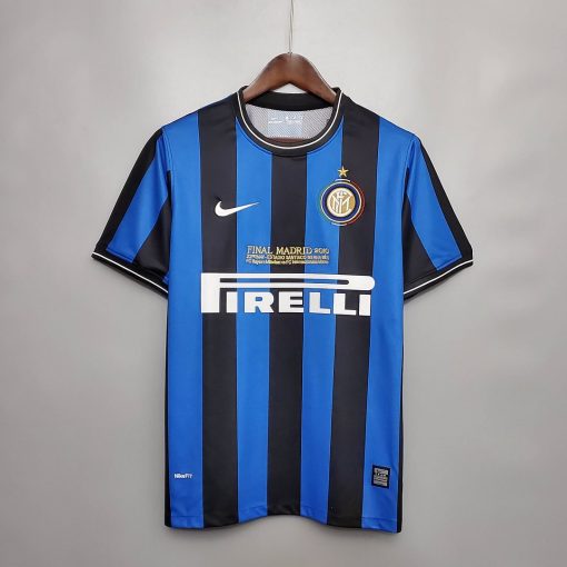 2009/2010 Retro Internazionale Milan Home UEFA Champions League Edition Football Jersey  Thai Quality