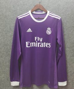 2016/2017 Retro Long Sleeve Real Madrid Away