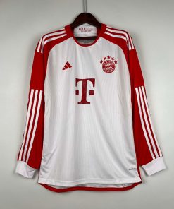 2023/2024 Long Sleeve Bayern Munich Home Football Shirt  Thai Quality