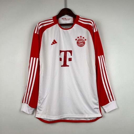 2023/2024 Long Sleeve Bayern Munich Home Football Shirt  Thai Quality