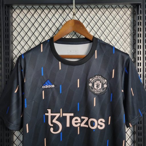 2022/2023 Manchester United Training Wear Black Football Shirt  Thai Quality