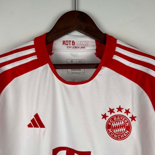 2023/2024 Long Sleeve Bayern Munich Home Football Shirt  Thai Quality