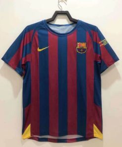 2005/2006 Retro Barcelona Home Football Shirt UEFA Champions League Thai Quality