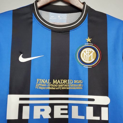 2009/2010 Retro Internazionale Milan Home UEFA Champions League Edition Football Jersey  Thai Quality