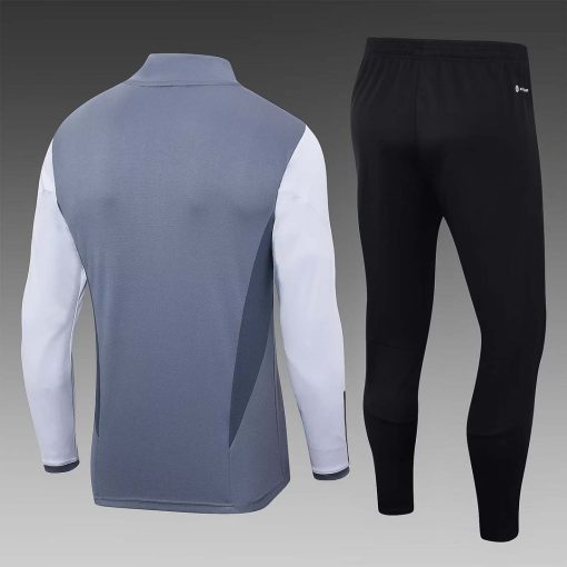 2023/2024 Inter Miami Half-Pull Training Suit gray Football Shirt  Thai Quality Set