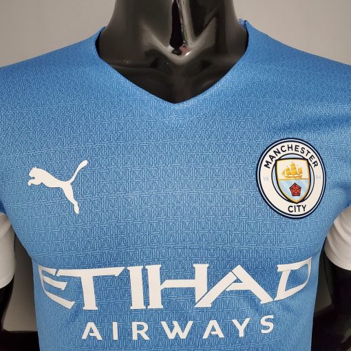 Player Version Manchester City Football Shirt Home 2021/2022  Thai Quality