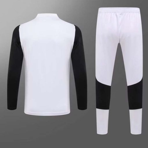 2023/2024 Juventus Half-Pull Training Suit White Football Shirt Thai Quality Set