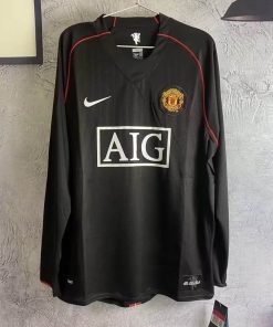 2007/2008 Retro Long Sleeve Manchester United Third Away Football Shirt  Thai Quality