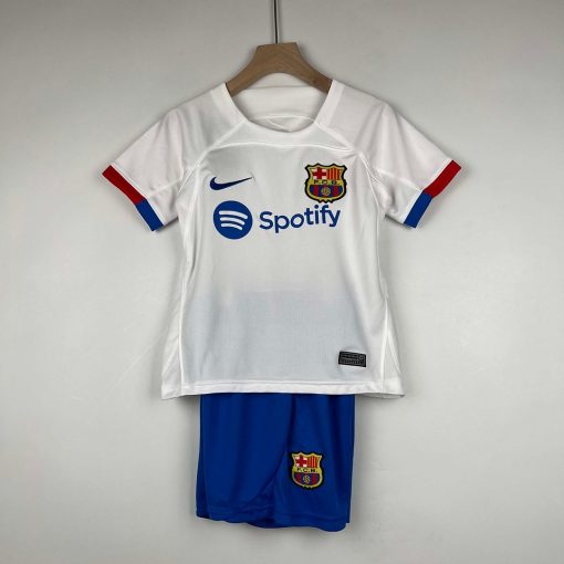 2023/2024 Barcelona Away Football Shirt  Thai Quality Kids Size