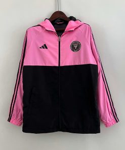 2023 Inter Miami Windbreaker （pink-black） Soccer Jersey Thai Quality