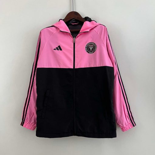 2023 Inter Miami Windbreaker （pink-black） Soccer Jersey Thai Quality