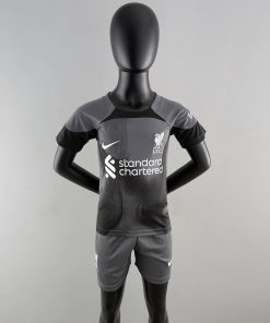 2022/2023 Liverpool Goalkeeper Black Soccer Jersey  Thai Quality Kids Size