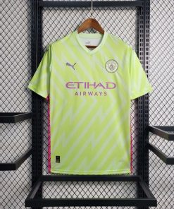 2023/2024 Manchester City Goalkeeper Fluorescent Green Football Shirt Thai Quality